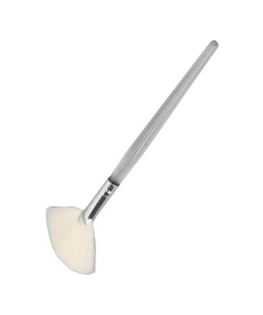 Face Mask Fan Brush - Soft Makeup Tool & Applicator for Salon | Transparent Handle Flat Brush for Beauty - Buy Online on SooperMarket.com
