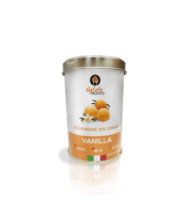 Gelato Ice Cream mix powder - GELATO PRONTO Original Italian Homemade recipe for use with home ice cream maker, Gluten Free, Non GMO, No Coloring added. (Vanilla)