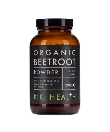 KIKI HEALTH Organic Beetroot Powder | 100% Pure Sustainably Sourced from EU Gluten-Free & GMO-Free | Natural Vitality for Smoothies Baking & Porridge | Perfect for Vegans & Vegetarians - 200g