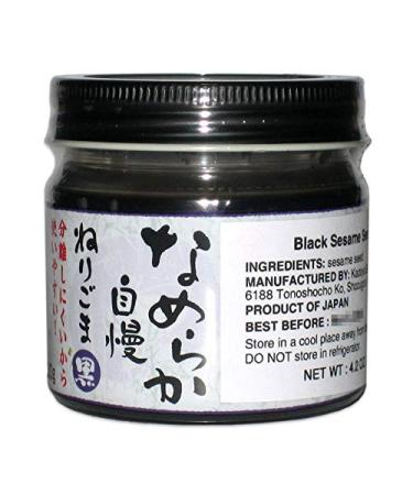 Smooth and Creamy Black Sesame Seed Paste with No Additives (4.2 oz)