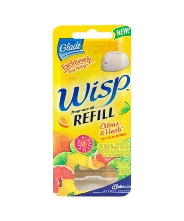 Glade Wisp Fragrance Oil Refill Citrus & Herb 1 Refill .26 fl oz (7.9 ml)