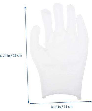 OSALADI 12pairs Gloves Paraffin Bath Mittens Christmas Santa Costume Santa Cosplay Costume Wax Bath Liners Paraffin Wax Liners Advanced Work Cotton Yarn White Labor Protection Cotton - Buy Online on SooperMarket.com