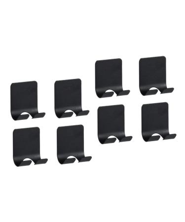 Angoily 8 STK razor hangers Razor holder adhesive holder STCLE HASTER WACE HAKE FOR THE WARD HOKE MASSED START STEE CALITION HAKES CALITION FAIR STALD FROM FROSE STELL WALL PACK HAVEL 6.1X4.5CMX2PCS BLACK 4STX2ST