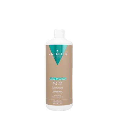 Valquer Professional Oxygenated Premium Ultra-Creamy 3% (10 vol).Oxygen -containing water for dyes.Permanent hair coloring - 1000 ml 1 l (1 -pack) 10 vol (3%)