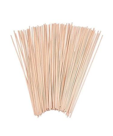 BFDYY Unfinished Natural Wood Craft Dowel Rods 100 Pack(Wood color-12 x 1/8 Inch)