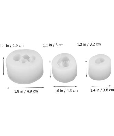 3pcs Silicone Mold Candle Molds Soap Mold Simulation Succulent Plants Molds Aromatherapy Candle Mold Handmade Soap Making Mold Scented Candle Mold Silica Gel Epoxy Abrasives Transparent 4.9X4.5X2.9CM - Buy Online on SooperMarket.com