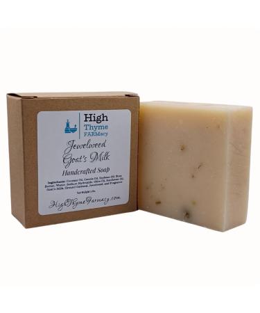 Jewelweed Goat's Milk & Oatmeal Soap - 5 Oz Handcrafted Goat Milk Soap Bar - Jewelweed Soap - Goats Milk Soap - Jewelweed Goat's Milk Soap - Goats Milk Soap Bar - Goat Milk Bar Soap