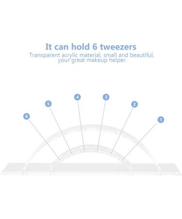 1pc Tweezers Storage Eyelash Stand Tweezers Stand Lash Extension Stand Eyelash Tweezers Holder Eyelash Tweezers for Extensions Display Stand Lash Organizer Dust-proof Acrylic Clamp - Buy Online on SooperMarket.com