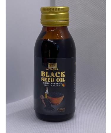 Black Seed Oil | Pure Virgin Black Cumin Seed Oil (Nigella Sativa) Kalonji | Cold Pressed Unrefined | Liquid 60ml - Buy Online on SooperMarket.com