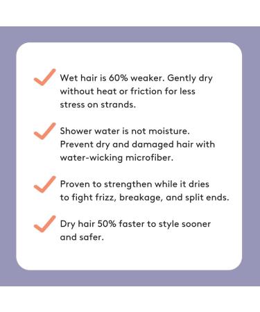 AQUIS Original Waffle Hair Towel - Ultra Absorbent Dark Grey Microfiber Towel for Thick Hair - Buy Online on SooperMarket.com