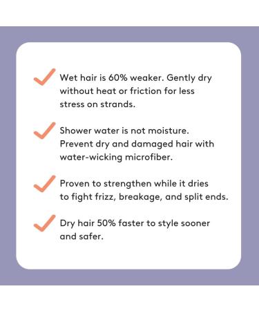 AQUIS Microfiber Hair Towel - Ultra Absorbent, Fast Drying, Dark Grey Regular - 19x39 inches - Buy Online on SooperMarket.com