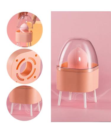Clear Pink Makeup Sponge Holder | Dustproof & Breathable Beauty Stand for Makeup Eggs - International Shipping Available - Buy Online on SooperMarket.com