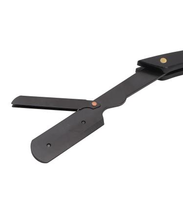 Beard Blade Holder | Foldable Beard Knife Handle | Acrylic & High-Quality Stainless Steel | Ideal for Barbers - Buy Online on SooperMarket.com