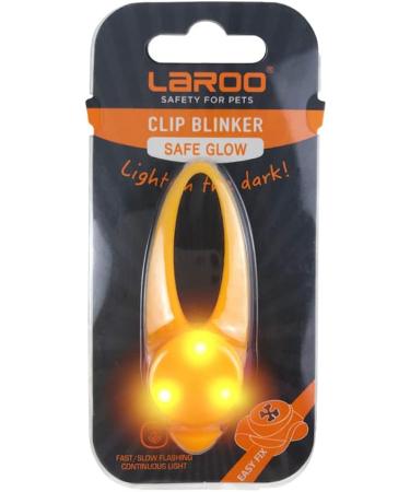 LaRoo Safety LED-Flashing Light for Dogs Cats LED-Light Pendant Keyring Clip on Dog Collar Charms Blinker Light Waterproof Safety Light for Walking the Dog and Outdoor Sports Silicon orange - Buy Online on SooperMarket.com