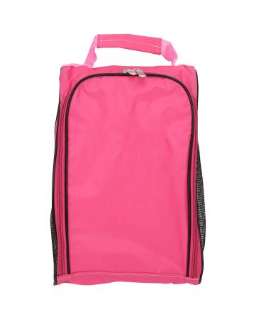 Ritoeasy sports golf shoe bag nylon portable breathable large capacity zipper shoe bearing shoes storage organizer pink golf leisure sport