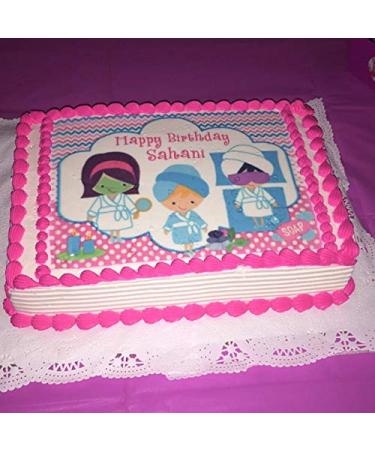 Customize Your Cake with Personalized Edible Image Logo or Photo | 1/4 Sheet (10.5 x 8) Icing Sheet Topper - Buy Online on SooperMarket.com