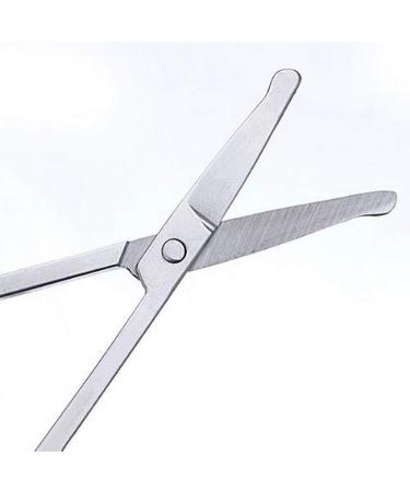 Nuosen 2 Pcs Stainless Steel Facial Hair Scissors Set for Men and Women - Nose, Beard, Moustache, Eyelash, and Eyebrow Trimmer - Buy Online on SooperMarket.com