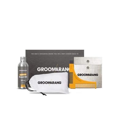 Gold Collection Gift Set Beard Oil 30ml Catcher Comb