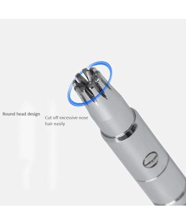 TEMKIN Stainless Steel Nose Hair Trimmer - Manual Ear & Nose Hair Shaver for Men | Washable Face Care Device - Buy Online on SooperMarket.com