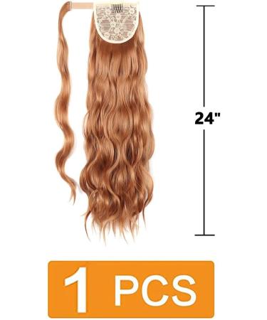 Prinfantasy 24 inch Curly Wavy Ponytail Extension Wrap Around Synthetic Hairpiece for Women - MW130 - Buy Online on SooperMarket.com