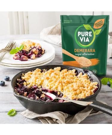 Pure Via Demerara Sugar Alternative with Erythritol and Stevia vegan & keto friendly 5 x 200g - Buy Online on SooperMarket.com