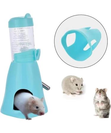Hamster Water Bottle 80ml Hamster Water Dispenser Free Standing Small Animal Water Bottle with Stand Hut Automatic Feeder and Food Dispenser Holder for Rabbit Guinea Pig Rat Gerbil Chinchilla - Buy Online on SooperMarket.com