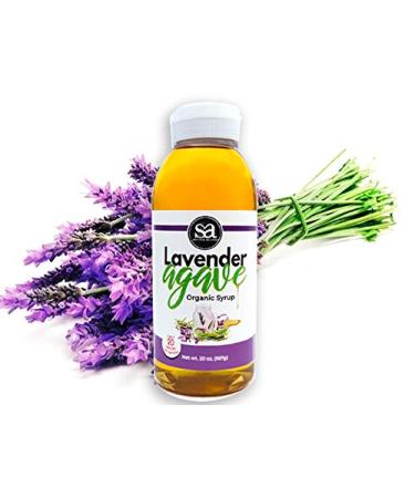 Soviia Organic Lavender Agave Syrup (Estate Grown Low-Glycemic Vegan Non-GMO, Nectar Kosher Halal)