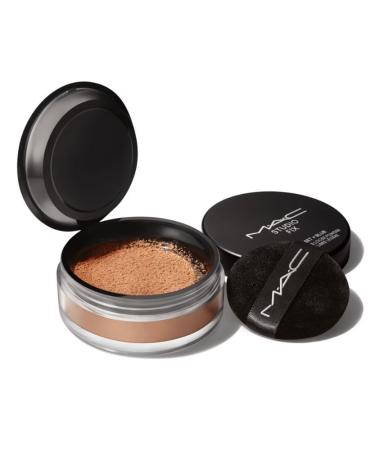 M.A.C Studio Fix Pro Set + Blur Weightless Loose Powder - Deep Dark (rich mahogany with red undertones for deep dark skin) 0.22 oz / 6.5 g