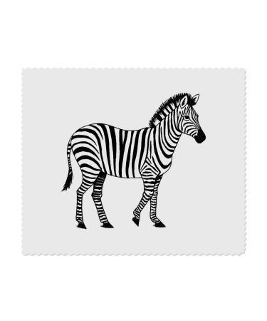 2 x 'Zebra' microfiber lens/glasses cleaning cloths (LC00024024)