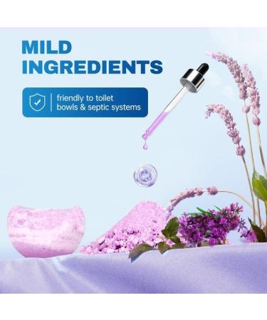 Vacplus Toilet Bowl Cleaners - Fizzy Lavender-Scented Cleaning Cubes | Natural Deodorizing 12 Pack for Sparkling Toilets - Buy Online on SooperMarket.com