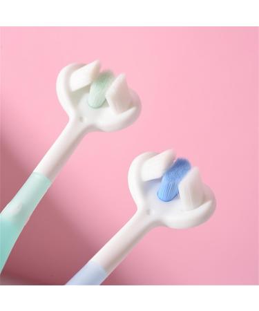 3D Three-Sided Toothbrush for Children - Soft Hair Tongue Scraper Perfect for School & Outdoor Activities - Buy Online on SooperMarket.com
