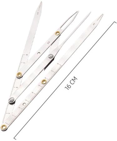 Oshhni Eyebrow Ruler Makeup Stencil Balance Professional Gauge Level Measuring Tool Three Point Positioning Ruler Measuring Tool - Buy Online on SooperMarket.com