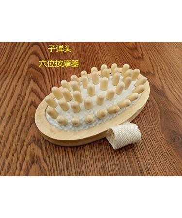 JIAHAO Natural Wood Hand-Held Massager Body Brush for Cellulite Reduction - Set of 2 (Large) - Buy Online on SooperMarket.com