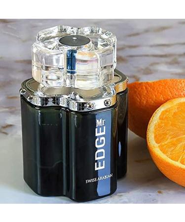 Swiss Arabian Mr EDGE - Luxury Products From Dubai - Long Lasting Addictive Personal EDP Spray Fragrance - Seductive Signature Aroma - 3.4 Oz Orange 3.4 Ounce (Pack of 1) - Buy Online on SooperMarket.com