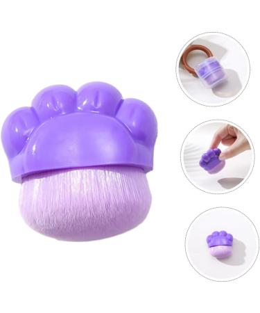 FOMIYES Cat Claw Foundation Brush Makeup Brush Blush Brush Portable Foundation Brush Portable Concealer Brush Foundation Applicator Brush Cat Paw Plastic No Trace Purple Travel - Buy Online on SooperMarket.com