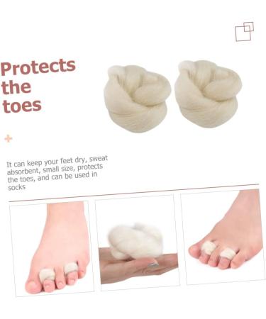 Wool Toe Spacers and Separators Set - 2pcs Nail Art Tools for Toe and Finger Stretching - Orthotic Pedicure Kit - Buy Online on SooperMarket.com