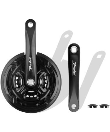 Bibike 6/7/8 Speed Mountain Bike Crankset 170mm Square Diamond Hole - 24/34/42T Chainrings - Buy Online on SooperMarket.com