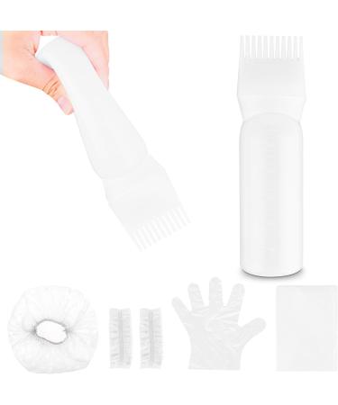 Root Comb Applicator Bottle Brush 6oz - Hair Dye & Color Scalp Treatment Tool (White) - Buy Online on SooperMarket.com
