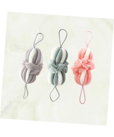 NOLITOY 3pcs Bath Sponges - Exfoliating Loofahs & Shower Scrubs for Adults | Cute Body Wash Pouf - Ideal for All Skin Types - Buy Online on SooperMarket.com