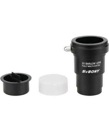 SVBONY 2X 1.25 Metal Barlow Lens with M42x0.75 Camera Connect Interface - Telescope Accessory for Astrophotography - Buy Online on SooperMarket.com