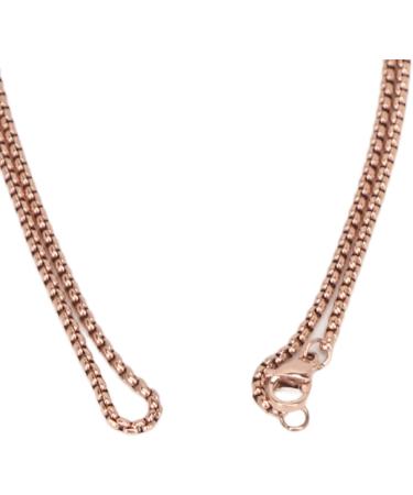 Mindful Breathing Necklace Skin Friendly Stress Relief Mindful Necklace Titanium Steel for Women for Daily Wear Rose Gold - Buy Online on SooperMarket.com
