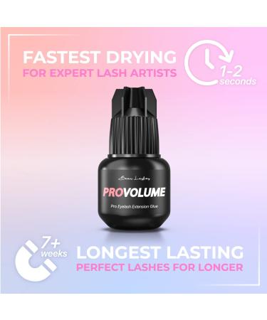 Super Strong Eyelash Extension Glue for Professionals | Fast Drying & Long Lasting Black Lash Adhesive | Up to 7 Weeks Retention | 0.17 Fl Oz - Buy Online on SooperMarket.com