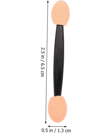 FOYTOKI 200 Pcs Double Ended Eyeshadow Brush Dual Sides Eyeshadow Sponge Eyeshadow Applicator Plastic Black - Buy Online on SooperMarket.com