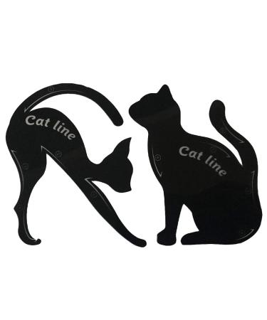 Cat Eyeliner Guides Easy Quick Makeup Tool Eye Liner Stencils Templates Black Stylish and Popular Nice Design