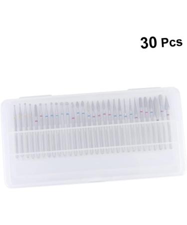 minkissy Diamond Tipped Drill Bits 1 Box Nail Cylinder Head Grinding Head Polisher Manicure Tools Diamond Drill Bit Manicure Head Alloy Glitch To Rotate - Buy Online on SooperMarket.com