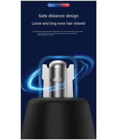 BLASHRD Men's Electric Nose Hair Trimmer USB Rechargeable Ear Trimmer Portable Nose Hair Shaver Waterproof Safe Clean Easy Install - Buy Online on SooperMarket.com