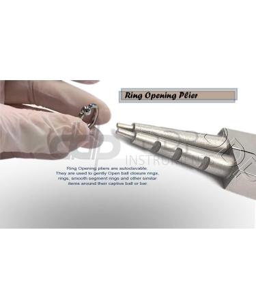 DDP Stainless Steel Ring Opener Piercing Tool Hoops Heavy Big Gauge Captive Bead Opening Pliers - Buy Online on SooperMarket.com