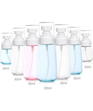 Buy Sevennine 100ml Small Spray Bottle - Refillable Fine Mist Perfume Sprayer - Blue Plastic Bottle for Travel & Home Use - Buy Online on SooperMarket.com