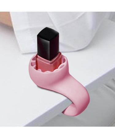 Maodom Nail Polish Holder Stand - Wearable Manicure Display Tools Strong Grip Airlock Suction Silicone Nail Polish Organizer Manicure And Pedicure Accessories Sakura Powder - Buy Online on SooperMarket.com