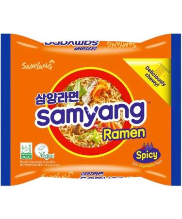 Samyang Ramen Original Flavour Korean Instant Noodles Soup 120g (Pack of 10) HALAL & VEGAN - Buy Online on SooperMarket.com